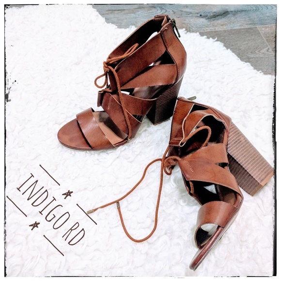 Indigo RD Shoes - INDIGO RD Ankle Open Toe Strap Shoes